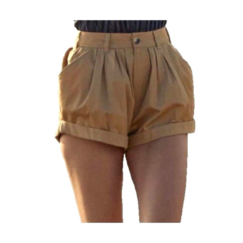 Doen High Waist Tan Shorts